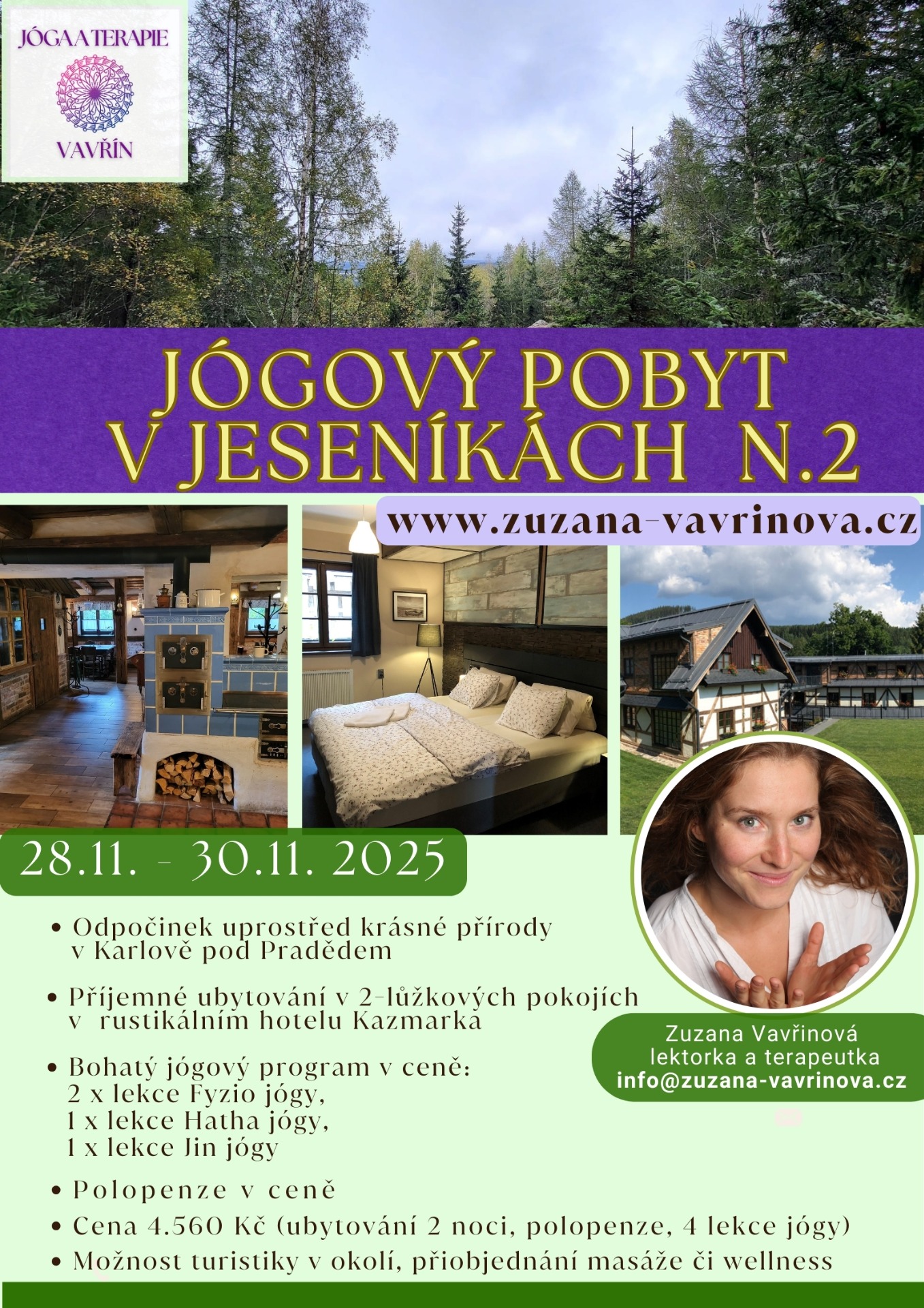 Jógový pobyt Jeseníky