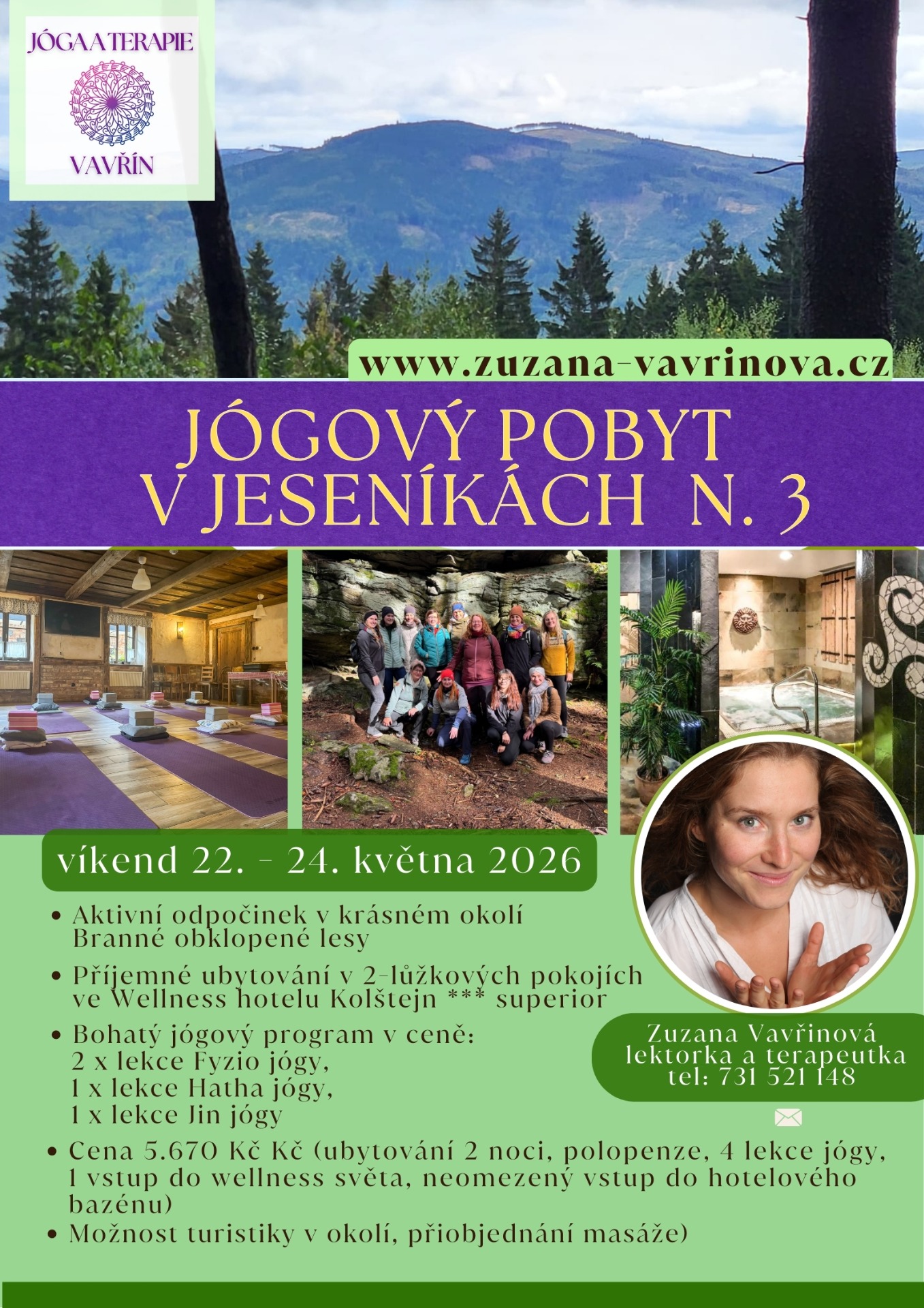 Jógový pobyt Jeseníky